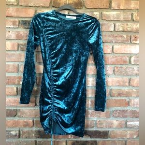 Crushed Velvet Dress by Live To Be Spoiled - Size XS